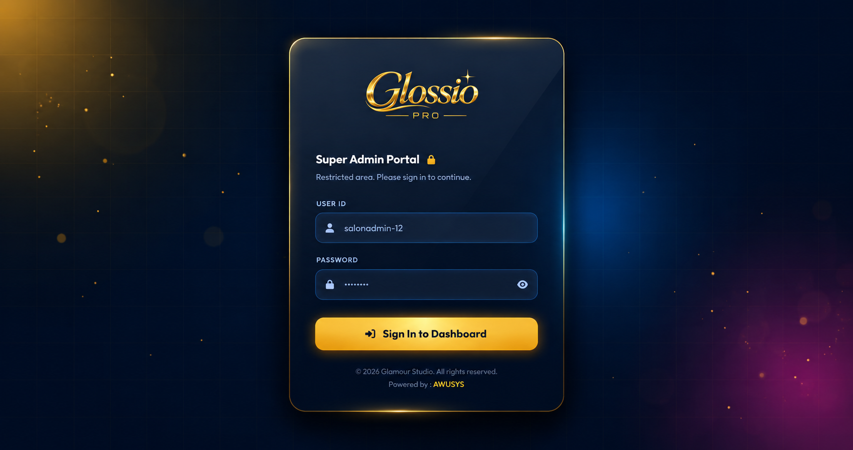 Glossio Pro – Premium Salon Management System