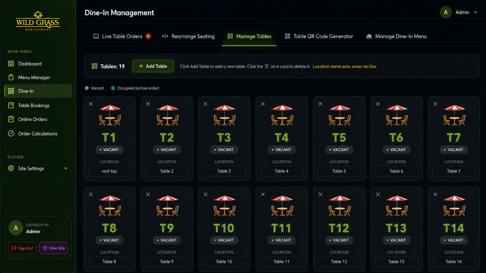 Restaurant Management System