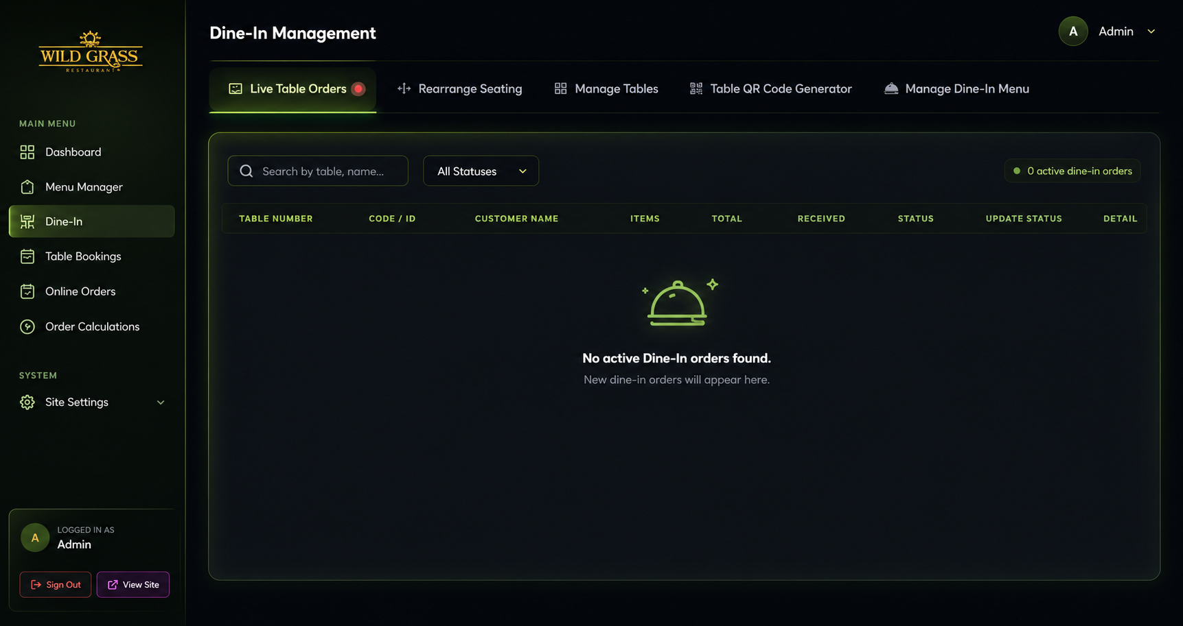 Restaurant Management System