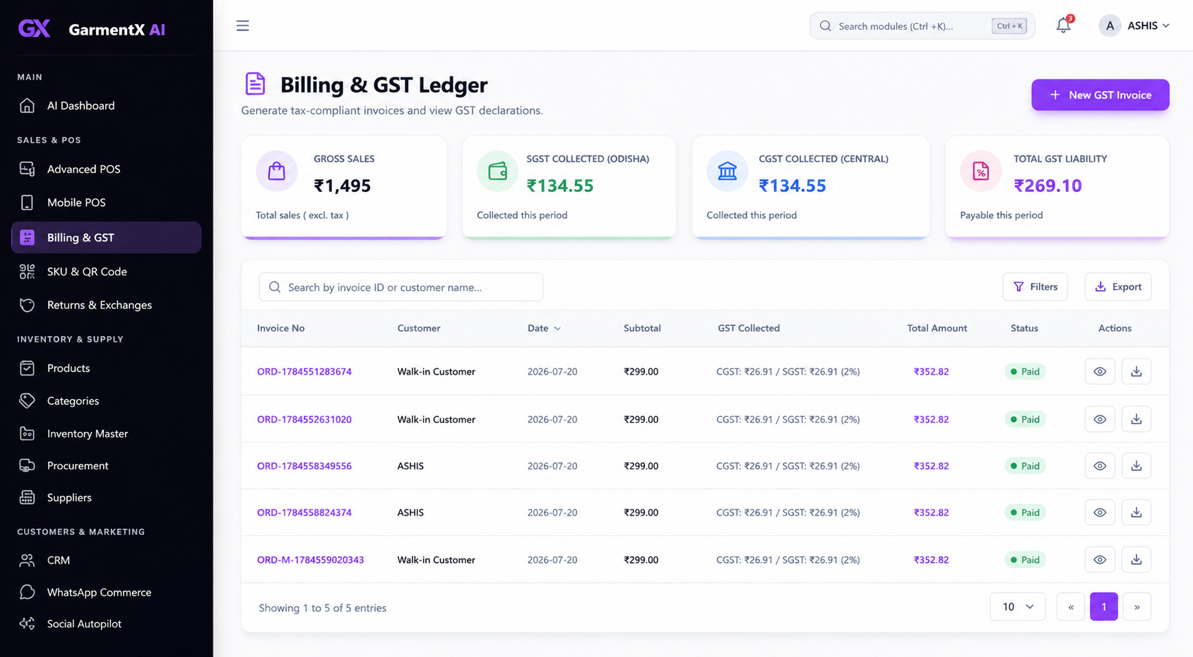GarmentX AI (Garmet ERP & POS System)